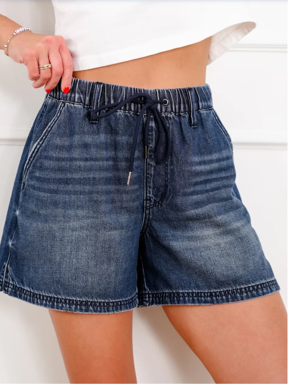 NWT Judy Blue drawstring shorts plus top